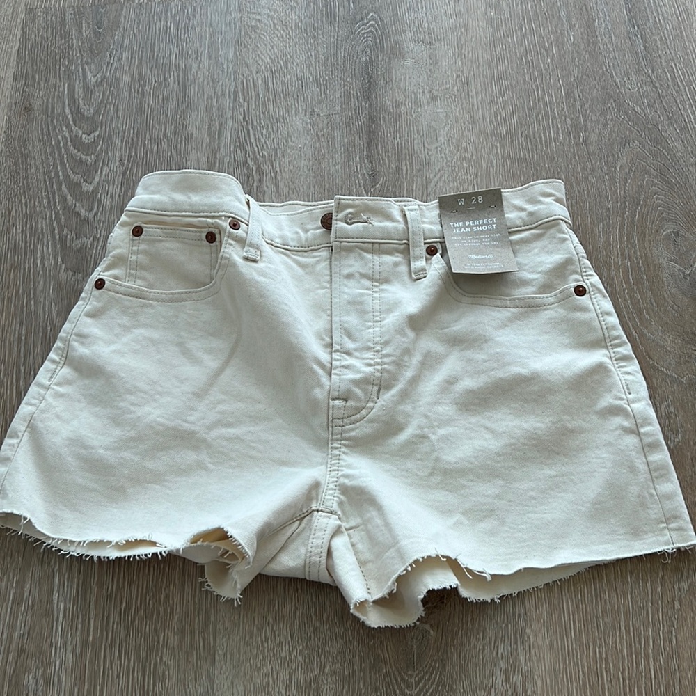 New Madewell the perfect jean short 28
